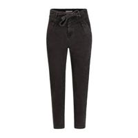 Morgan high waist slim fit jeans antraciet