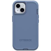 Otterbox Defender Backcover Apple iPhone 13, iPhone 14, iPhone 15 Blauw MagSafe compatible, Met standfunctie