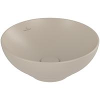 Villeroy & Boch Loop & friends opzetwastafel 38cm rond met overloop CeramicPlus almond 4A4500AM