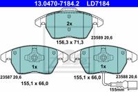 Remmenset, remschijf ATE, Remschijftype: Geventileerd, Inbouwplaats: Vooras, u.a. für Seat, Skoda, VW