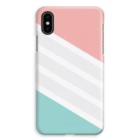 Strepen pastel: iPhone XS Max Volledig Geprint Hoesje