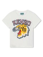 Kenzo Kids t-shirt à logo imprimé - Blanc