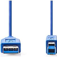 USB 3.0-Kabel | A Male - B Male | 3,0 m | Blauw