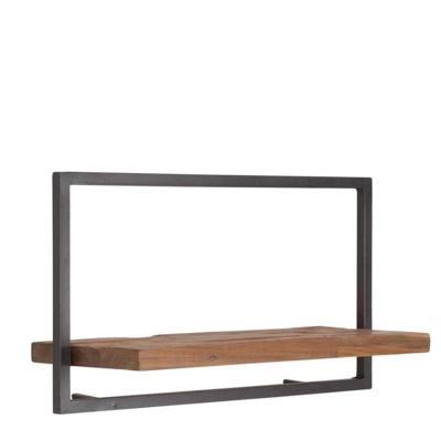 Wandplank Shelfmate A | Hout  | Teak | Bruin Zwart