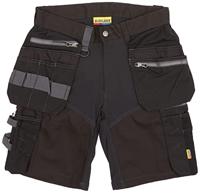 Blaklader 159813439900C56 Handwerker Shorts met stretch, Zwart, Maat C56