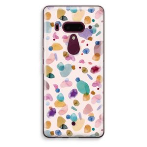 Terrazzo Memphis Pink: HTC U12+ Transparant Hoesje