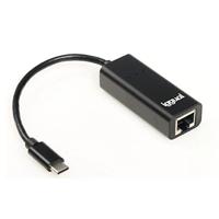 Iggual - USB C + RJ45 Gigabit ethernetadapter [tot 1000 Mbps] compatibel met Mac OS, Windows en Linux | Ethernet en USB-adapter licht plug & play