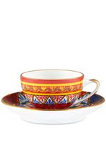 Dolce & Gabbana ensemble tasse et sous-tasse Carretto Siciliano - Rouge