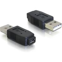 Delock 65029 Adapter USB micro-A+B female naar USB 2.0 Type-A male - thumbnail