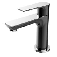 Toiletkraan Condor Laag Rond Chroom/Zwart