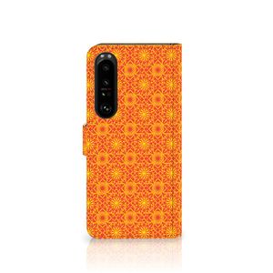 Sony Xperia 1 IV Telefoon Hoesje Batik Oranje