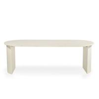 Giga Meubel - Eettafel Ovaal 240cm - Beige Betonlook - Demy