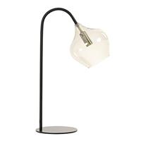 Light & Living Tafellamp Rakel - Mat Zwart/Smoke - 28 x 17 x 50,5 cm