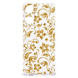 OPPO A58 | A78 5G Case Gouden Bloemen