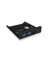 ICY BOX USB 3.2 Gen 1-hub 3 poorten Zwart - thumbnail