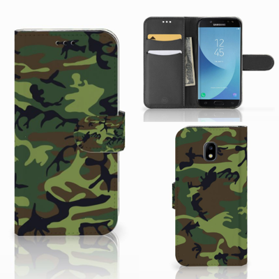 Samsung Galaxy J3 2017 Telefoon Hoesje Army Dark Samsung Galaxy J3 2017 Telefoon Hoesje Army Dark
