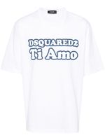 DSQUARED2 t-shirt en coton à logo imprimé - Blanc