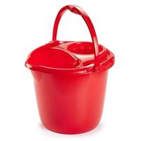 PlasticForte Dweilemmer - 15 liter - rood - mopemmer - 38 cm - dweil emmers