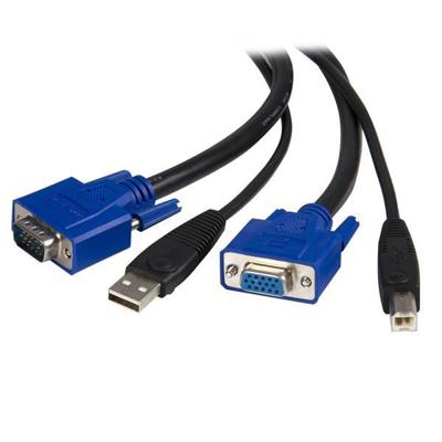 .com 3m 2-in-1 universele USB KVM kabel (SVUSB2N1) - VideoUSB kabel - HD-15 (VGA), USB type B (M) naar USB, HD-15 (VGA) - 3 m - voor PN: RKCOND17HD, SV231USBGB, SV231USBLC, SV431USB, SV431USBAE, SV431USBAEGB, SV431USBDDM .com 3m 2-in-1 universele USB KVM kabel (SVUSB2N1) - VideoUSB kabel - HD-15 (VGA), USB type B (M) naar USB, HD-15 (VGA) - 3 m - voor PN: RKCOND17HD, SV231USBGB, SV231USBLC, SV431USB, SV431USBAE, SV431USBAEGB, SV431USBDDM
