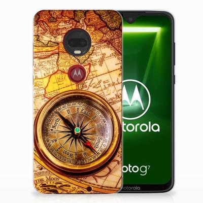 Motorola Moto G7 | G7 Plus Siliconen Back Cover Kompas Motorola Moto G7 | G7 Plus Siliconen Back Cover Kompas