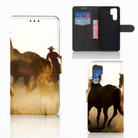 Huawei P30 Pro Telefoonhoesje met Pasjes Design Cowboy