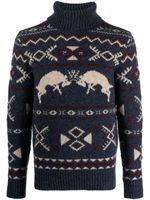 Polo Ralph Lauren pull en maille Fair Isle - Bleu