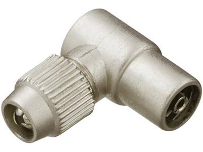 Renkforce Coax-haakse koppeling metaal Kabeldiameter: 7 mm