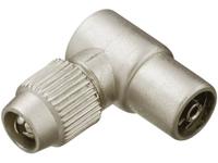 Renkforce Coax-haakse koppeling metaal Kabeldiameter: 7 mm