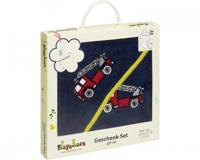 Playshoes badset in cadeauverpakking brandweer 2-delig blauw