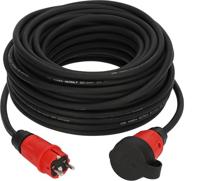 Brennenstuhl Professional verlengsnoer VN 2100, 25m kabel H07RN-F 3G1,5 in zwart, bouwplaatsgebruik en permanent buitengebruik IP44, Made in Germany