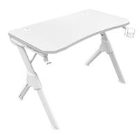 Mars Gaming MGDW, Ergonomisch Gamer Desk, Headset en Drink Houder, 110x60cm, Wit