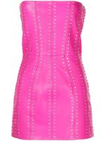 Retrofete robe Vesta en cuir ornementé - Rose