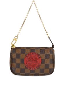 Louis Vuitton Pre-Owned sac à main Damier Ebène Trunk Pochette Accessoires (2008) - Marron