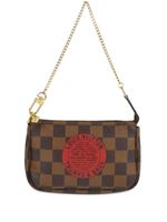 Louis Vuitton Pre-Owned sac à main Damier Ebène Trunk Pochette Accessoires (2008) - Marron