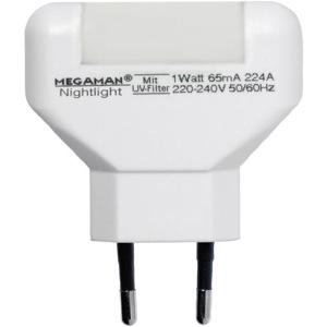 Megaman MM001 MM001 LED-nachtlamp Rechthoekig LED Warmwit Wit