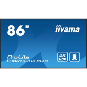 Iiyama ProLite LH8675UHS-B1AG Digital Signage display Energielabel: G (A - G) 217.4 cm (85.6 inch) 3840 x 2160 Pixel 24/7 Anti-burn-in-functie, Media