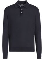 Zegna polo en cachemire - Bleu