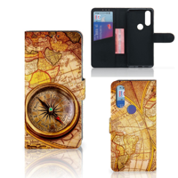 Motorola One Macro Flip Cover Kompas