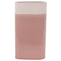 Present Time Vaas Triangle 21,8 X 9,8 Cm Keramiek Roze