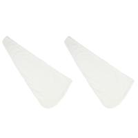 Benson Care haarhanddoek - 2x - wit - 64 x 23 cm - microvezel - snel droog haar