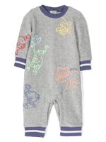 Kenzo Kids grenouillère à imprimé graphique - Gris