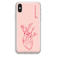 Blooming Heart: iPhone XS Max Transparant Hoesje