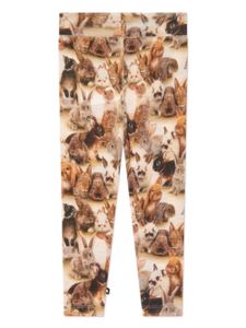 Molo legging Rabbit en maille intarsia - Tons neutres