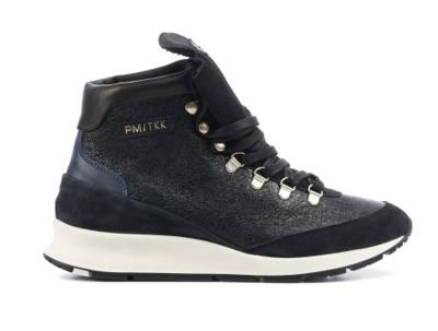 Philippe Model Dames Sneakers in Leder (Zwart)