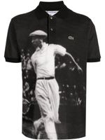 Lacoste polo à imprimé René Lacoste - Noir