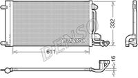 Condensor, airconditioning DENSO, u.a. für Seat, Skoda, Audi, VW