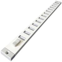 Aluminium Afsluitbaar Schuifrooster Opbouw 370 X 30mm - Wit (3-3703w)
