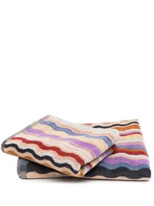 Missoni Home lot de serviettes de bain à imprimé tourbillon - Tons neutres