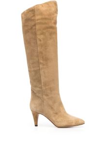 ISABEL MARANT bottes en daim 38 mm - Tons neutres