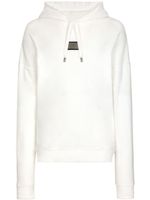 Dolce & Gabbana hoodie en coton à logo imprimé - Blanc